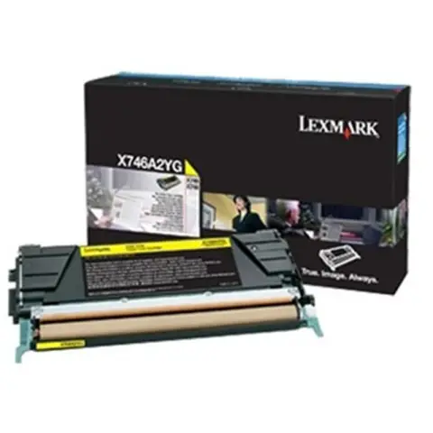 Lexmark X746A3YG - Toner żółty do Lexmark X-746, X-748